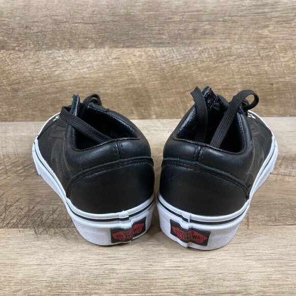 VANS Old Skool Fangs Black Leather Halloween Skate Shoes Womens 5 Mens 3.5 NEW - Picture 6 of 10